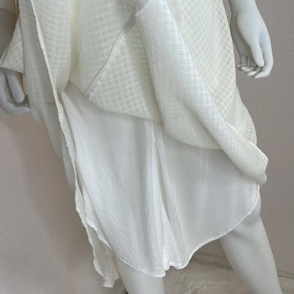 Silence & noise off white ruffle summer day dress - Picture 4 of 14